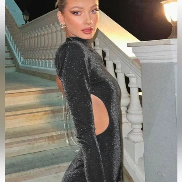 Camille Black Bodycon Dress 𝗯𝘆 𝗖𝗮𝘁𝗰𝗵𝗮𝗹𝗹 Sizs S ✨✨✨ - Picture 5 of 9